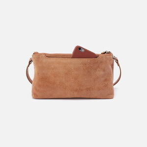 Darcy Double Crossbody in Buffed Leather - Whiskey