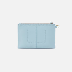 Vida Small Pouch in Micro Pebbled Leather - Starlight Blue and Oro