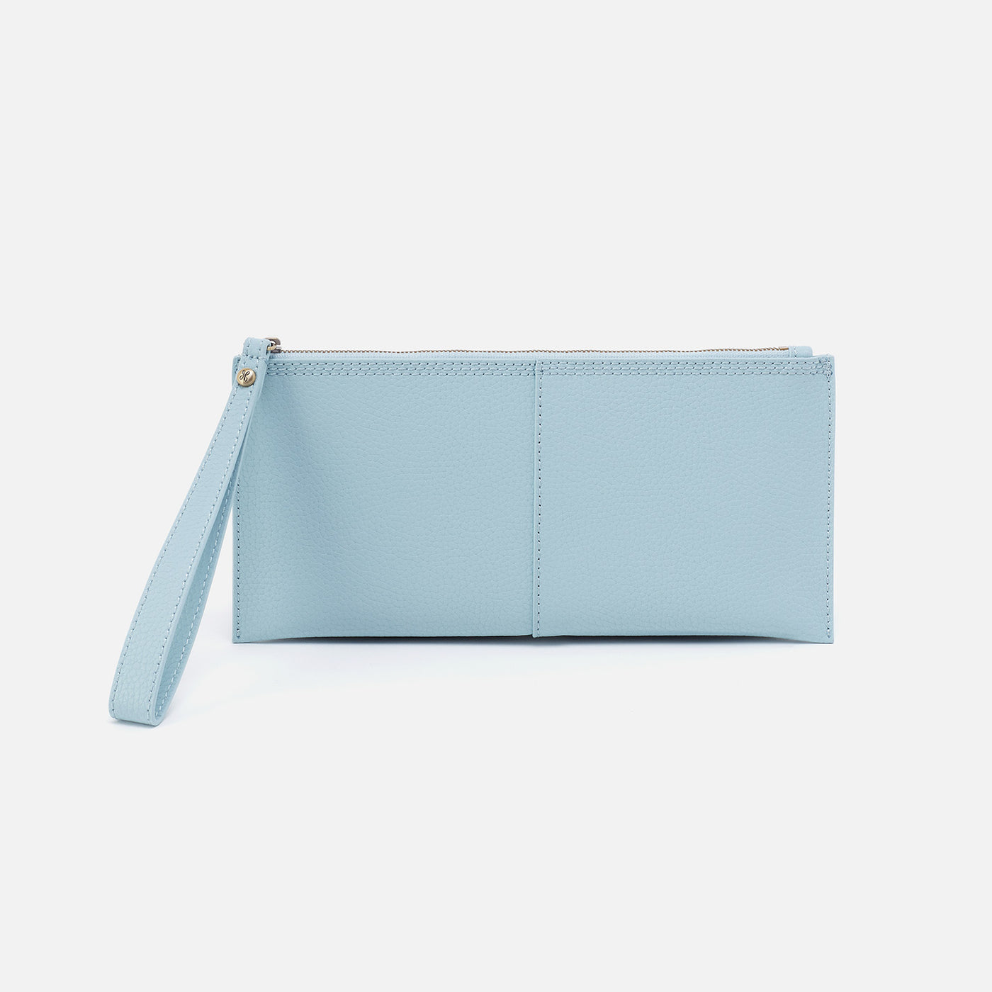 Vida Large Pouch in Micro Pebbled Leather - Starlight Blue