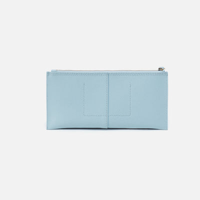 Vida Large Pouch in Micro Pebbled Leather - Starlight Blue