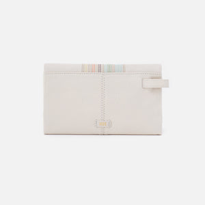 Keen Continental Wallet in Pebbled Leather - White