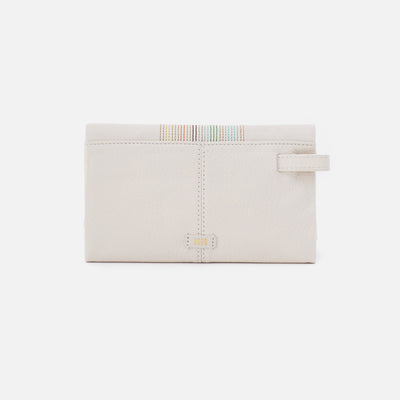 Keen Continental Wallet in Pebbled Leather - White