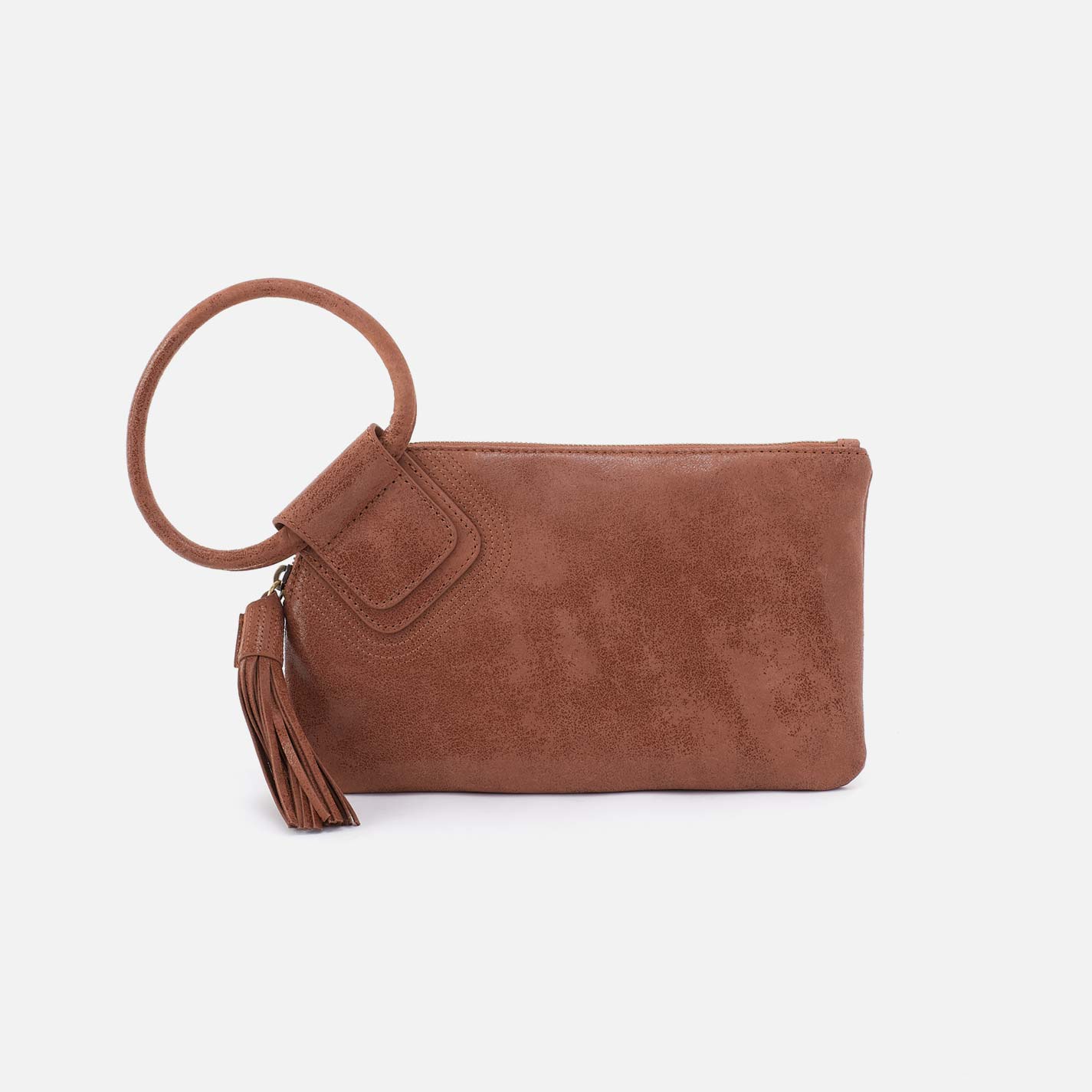 Sable Wristlet in Buffed Leather - Burnished Saddle – HOBO
