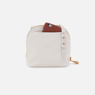 Nash Crossbody in Pebbled Leather - White