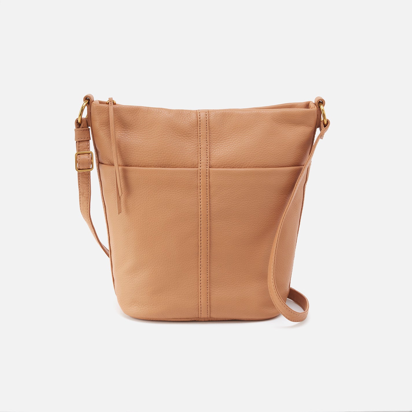 Khaki Leather-Look Cross Body Bag