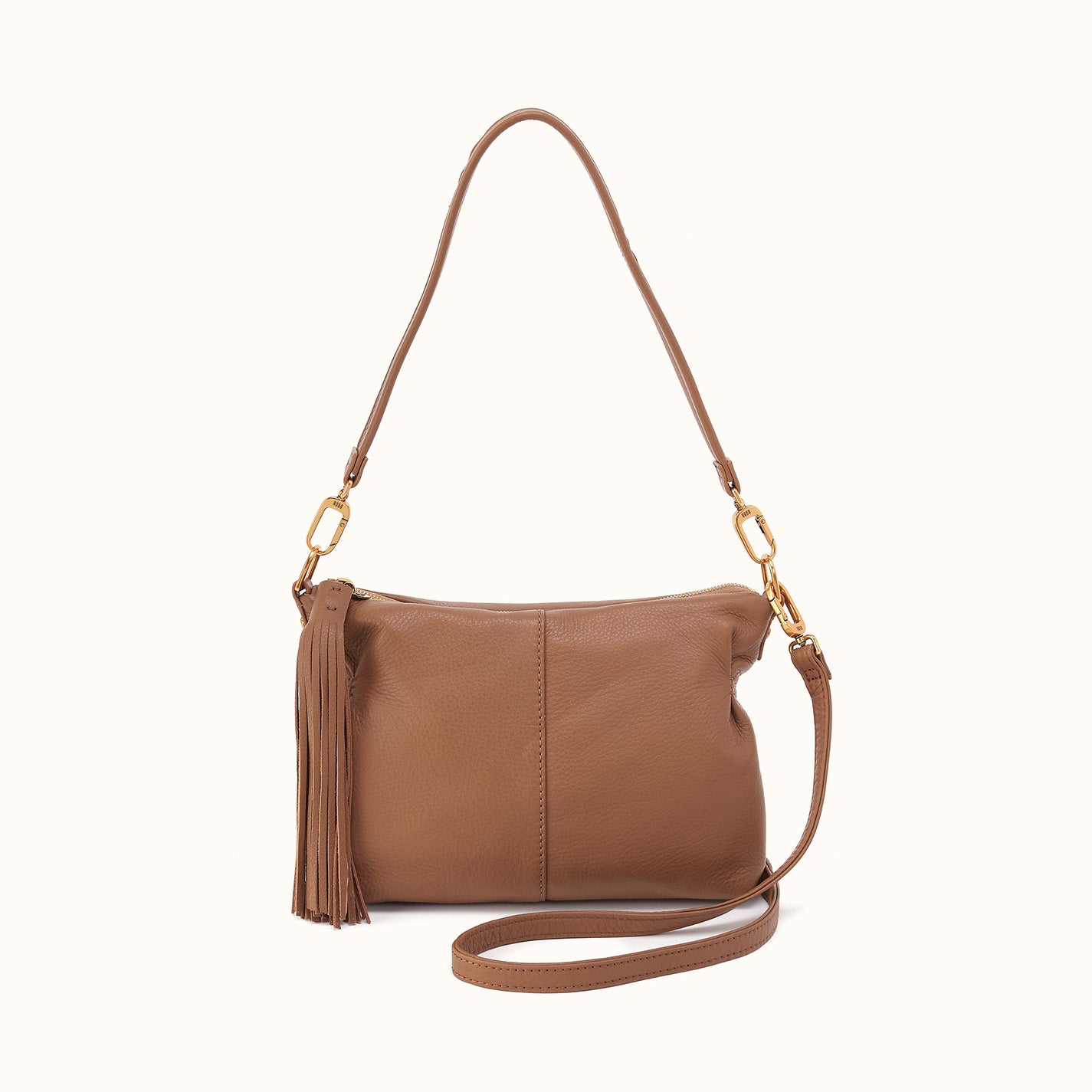 Kori Crossbody Shoulder In Pebbled Leather - Timber Brown – HOBO