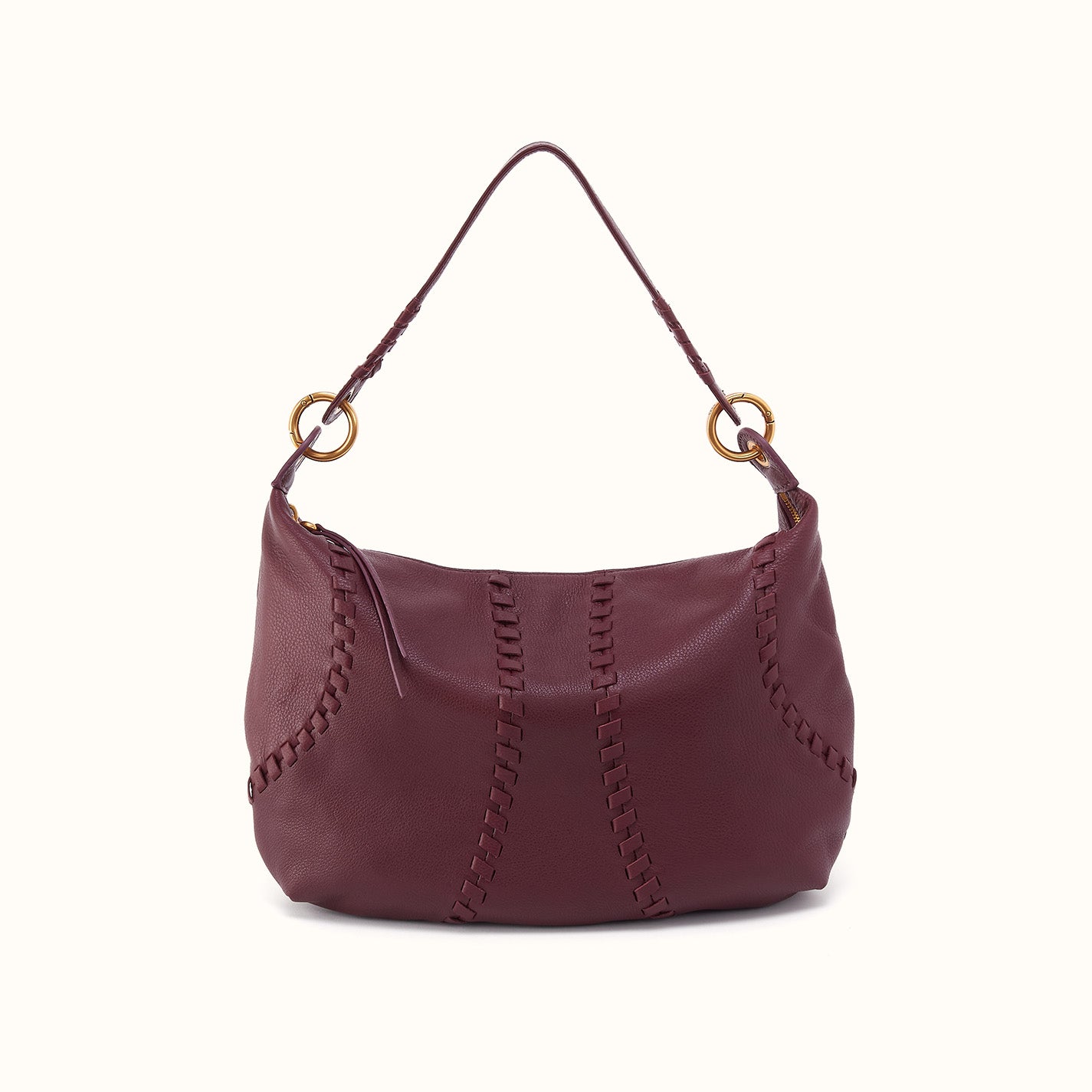 Opal Shoulder in Pebbled Leather - Mulberry Glaze – HOBO