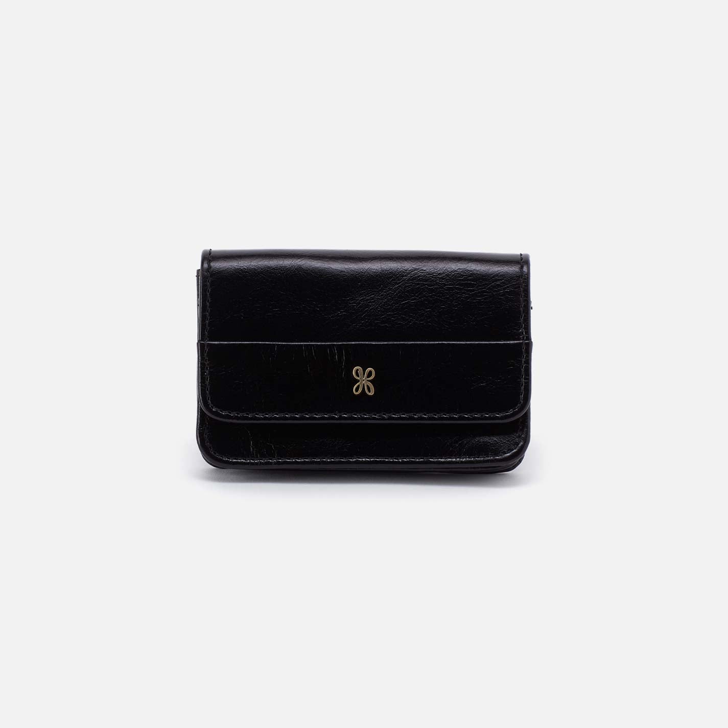 (取寄) ホーボー レディース ジル フラップ カード ケース HOBO women Jill Flap Card Case Black Jill Flap Card Case in Polished Leather - Black – HOBO
