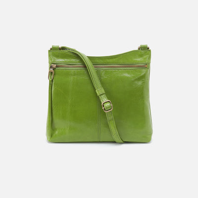 Cambel Crossbody in Polished Leather - Garden Green