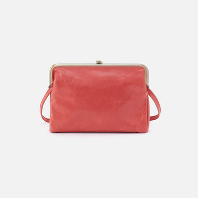 Lauren Crossbody in Polished Leather - Cherry Blossom