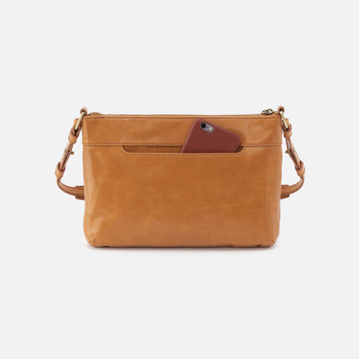 Billie Crossbody In Polished Leather - Natural