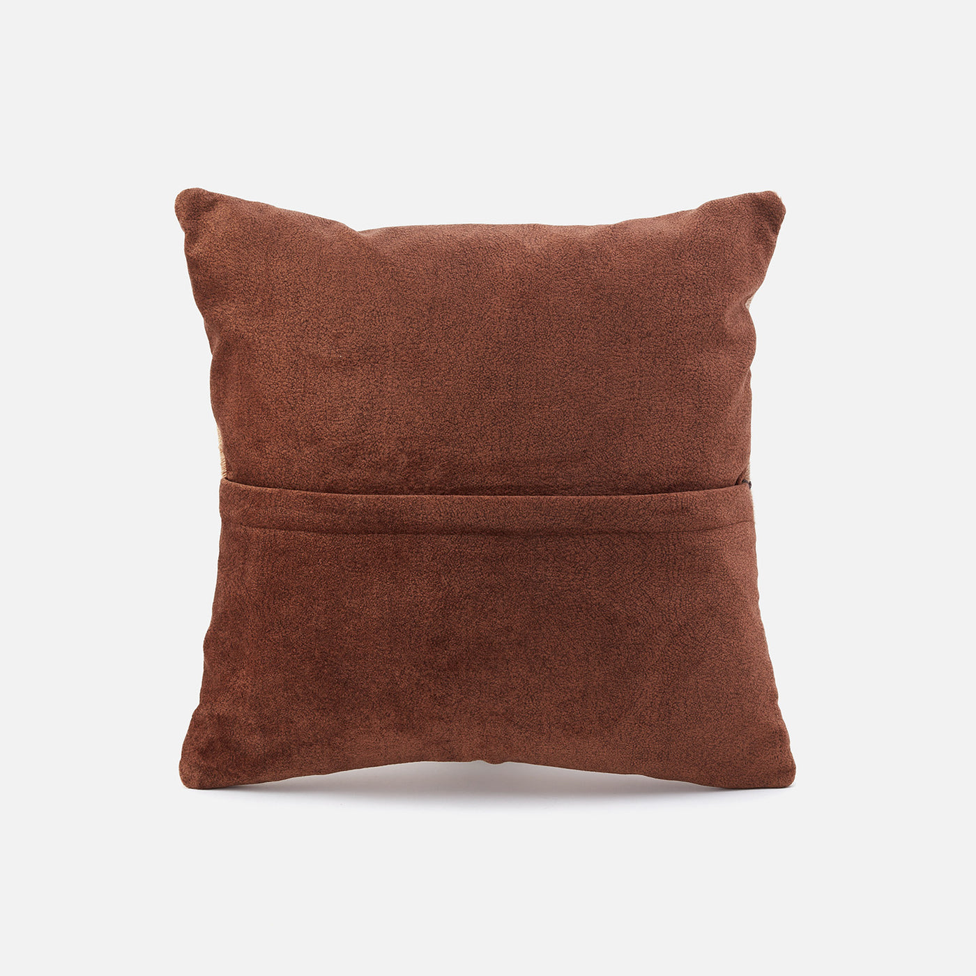 Homestead Throw Pillowcase in Aston Leather - Brown