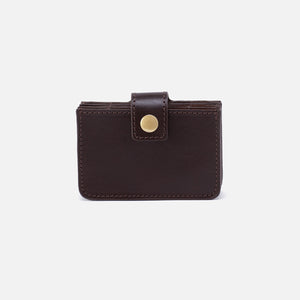 Boswell Credit Card Holder in Aston Leather - Brown
