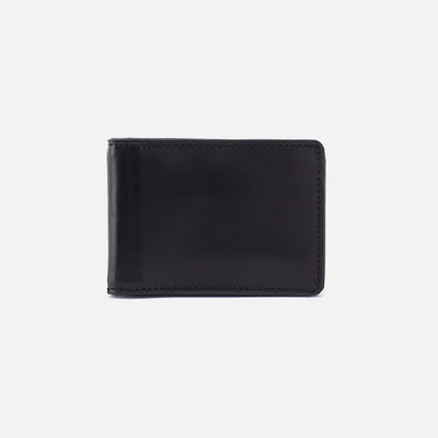 Navigator Money Clip Wallet in Aston Leather - Black