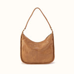 Mia Crescent Large Hobo In Buffed Leather