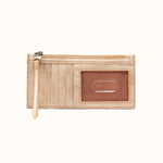 Carte Card Case in Metallic Leather - Gold Leaf- FOL
