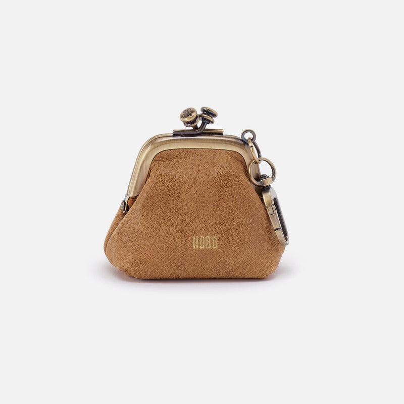 Run Frame Pouch In Buffed Leather - Whiskey