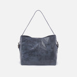 Render Shoulder Bag in Buffed Leather - Indigo Sky