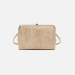 Lauren Crossbody in Metallic Leather - Gold Leaf