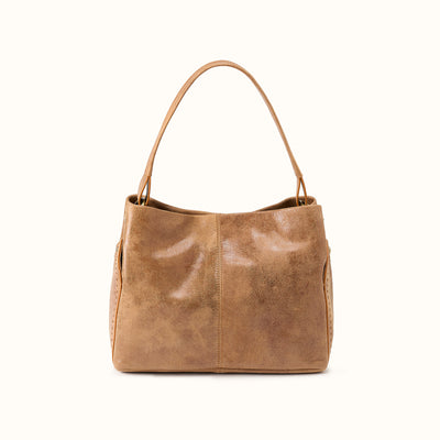 Seneca Shoulder Bag In Buffed Leather - Whiskey