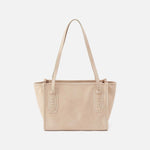 Expedition Small Tote in Buffed Leather - Frosted Pearl