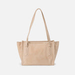 Expedition Small Tote in Buffed Leather - Frosted Pearl