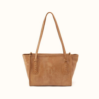 Expedition Small Tote in Buffed Leather - Whiskey