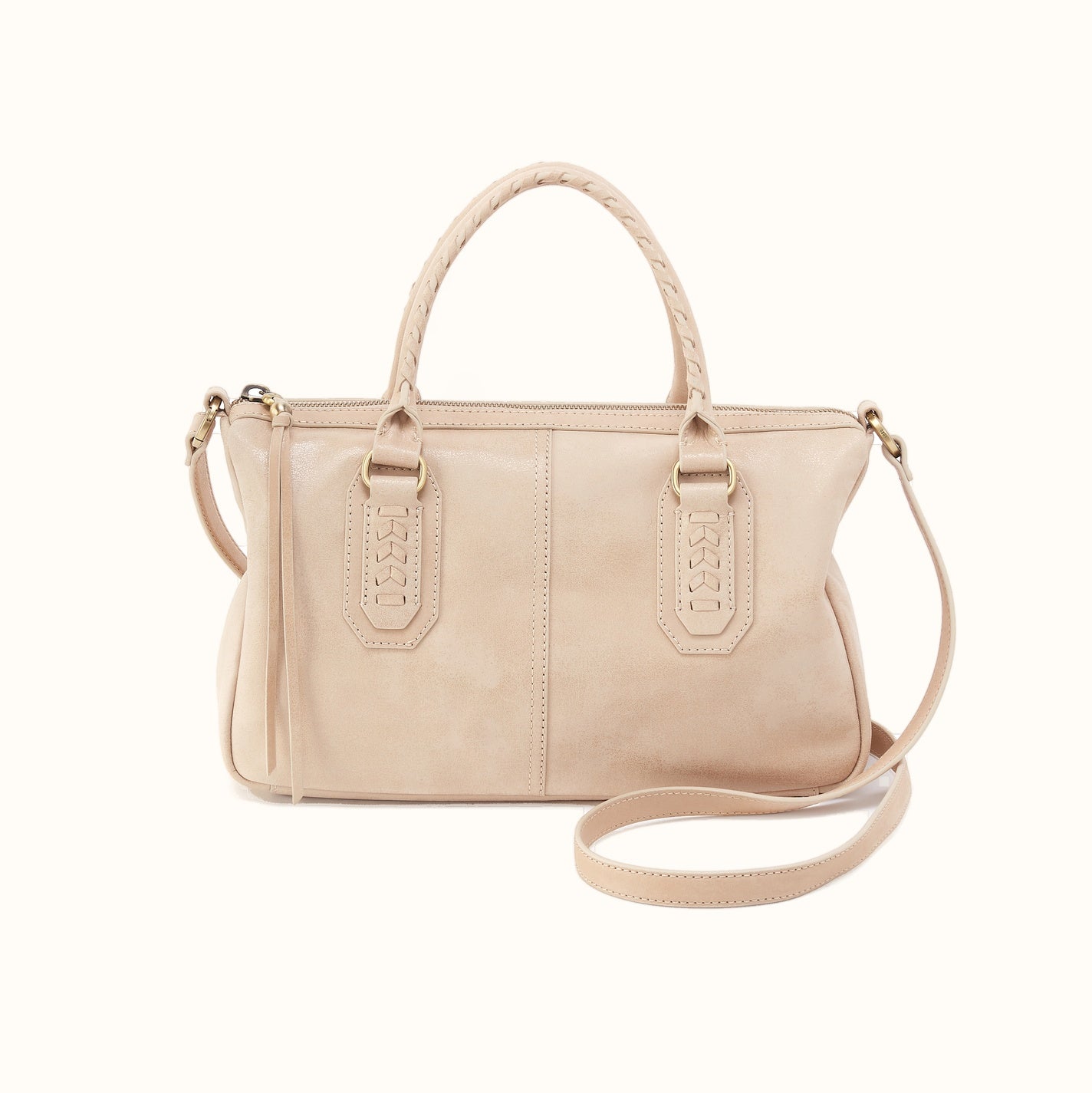 Expedition Satchel in Buffed Leather - Frosted Pearl – HOBO