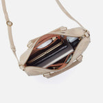 Expedition Satchel in Buffed Leather - Frosted Pearl