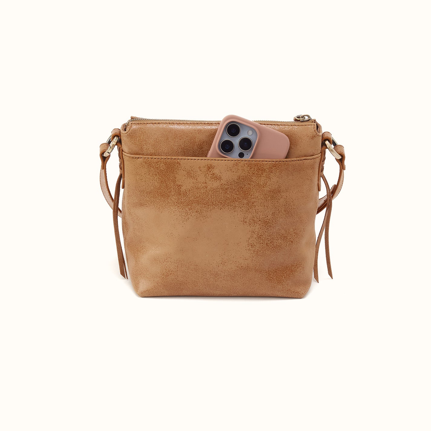 Expedition Crossbody in Buffed Leather - Whiskey – HOBO