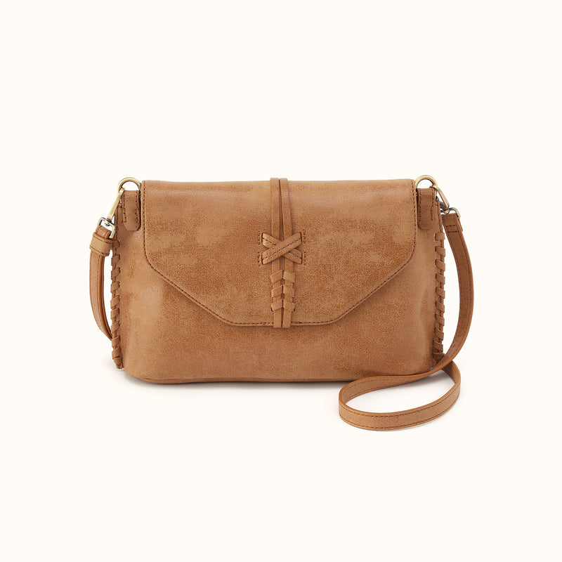 Whiskey Leather Hobo crossbody purse Pamela Hobo Crossbody Bag in Rust | Made in USA main image 2