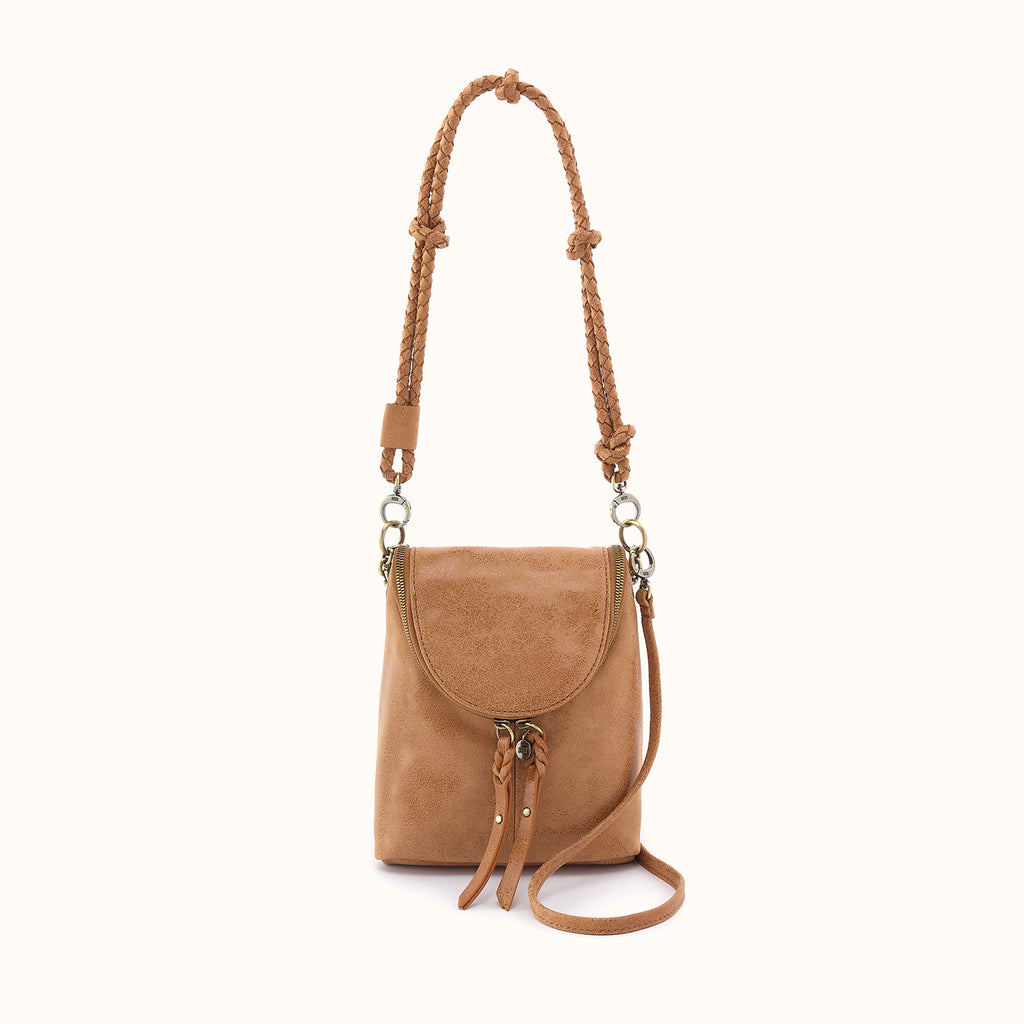 Fern Duo Crossbody In Buffed Leather - Whiskey – HOBO