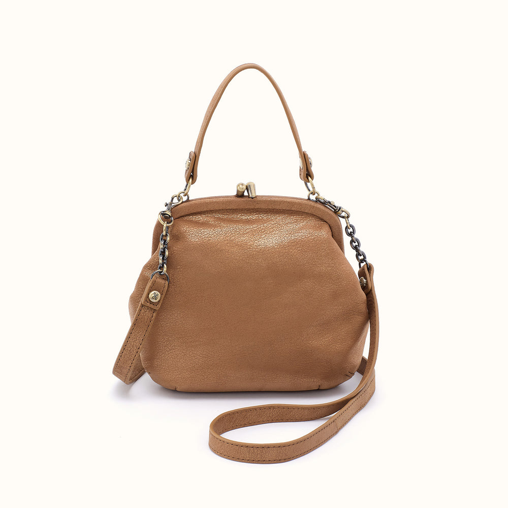 Alba Frame Crossbody In Metallic Leather