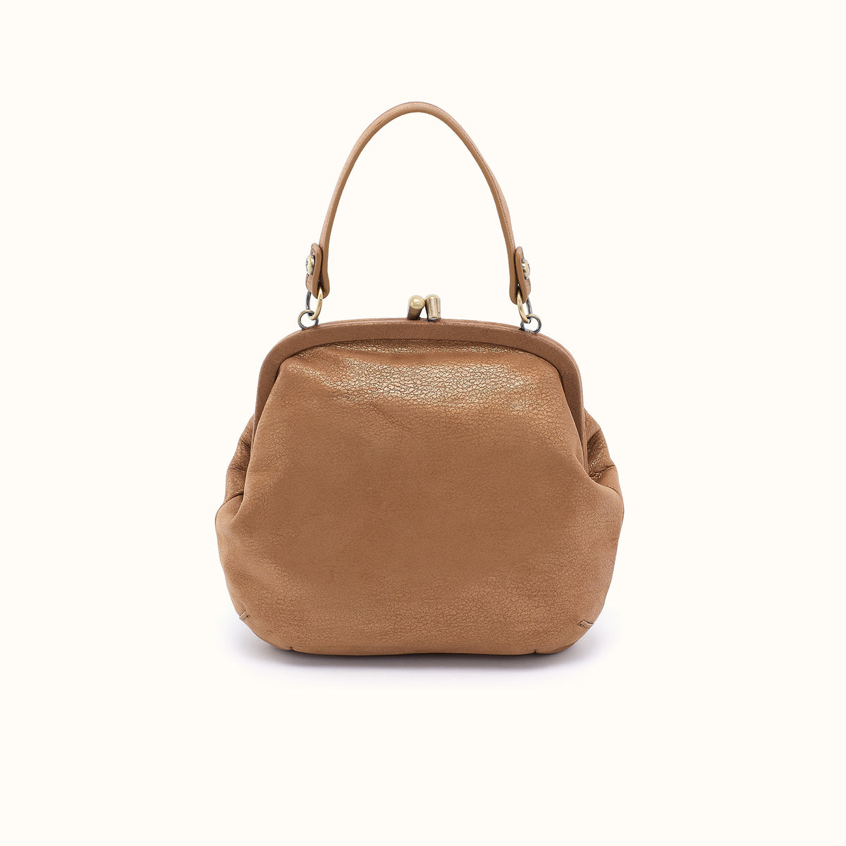 Alba Frame Crossbody In Metallic Leather