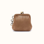 Alba Frame Clip Pouch In Metallic Leather