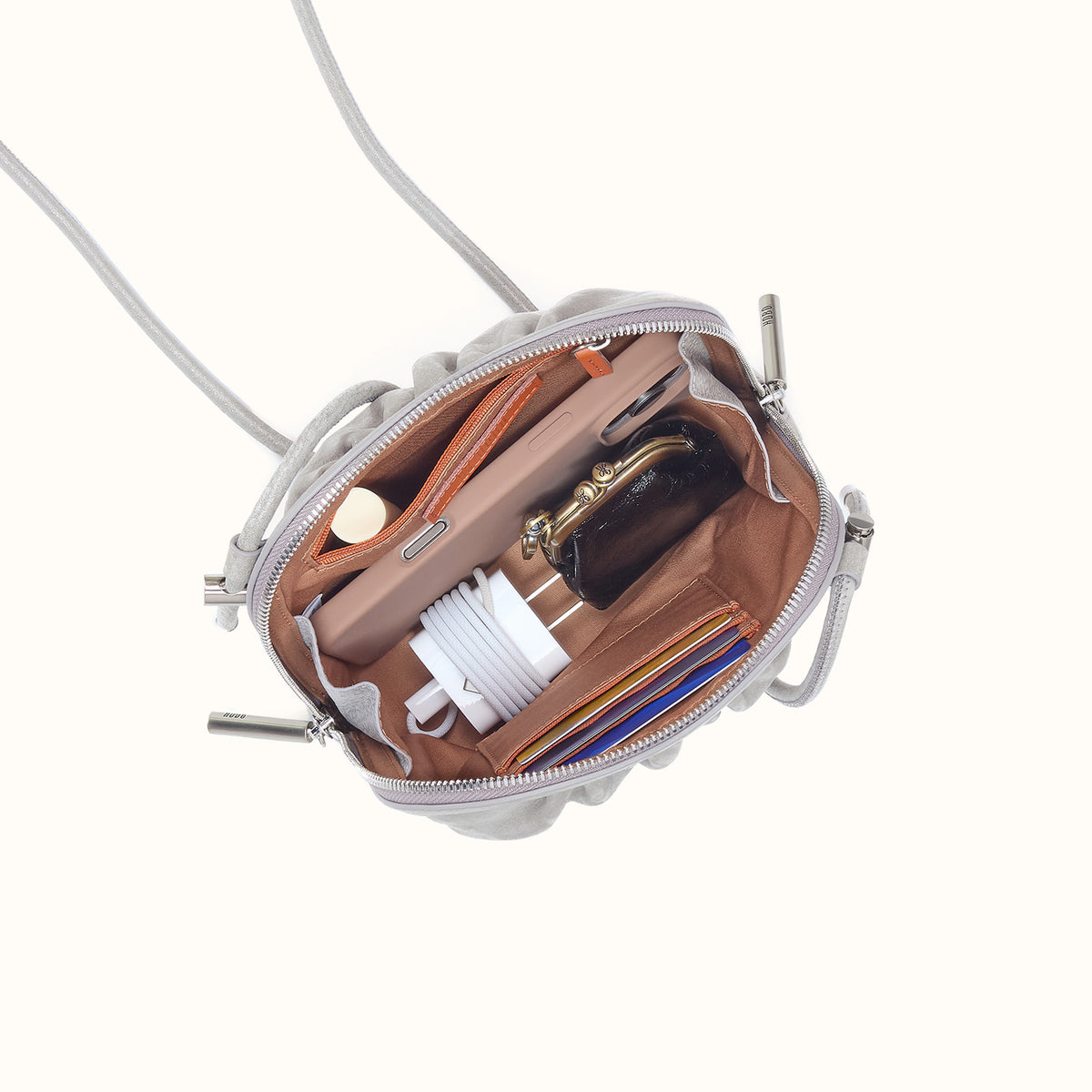 Isabelle Crossbody In Metallic Leather