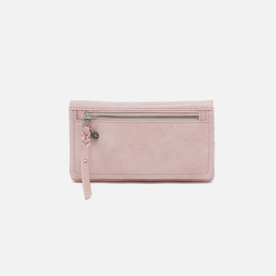 Lumen Continental Wallet in Buffed Leather - Blossom