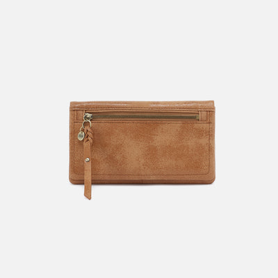 Lumen Continental Wallet in Buffed Leather - Whiskey