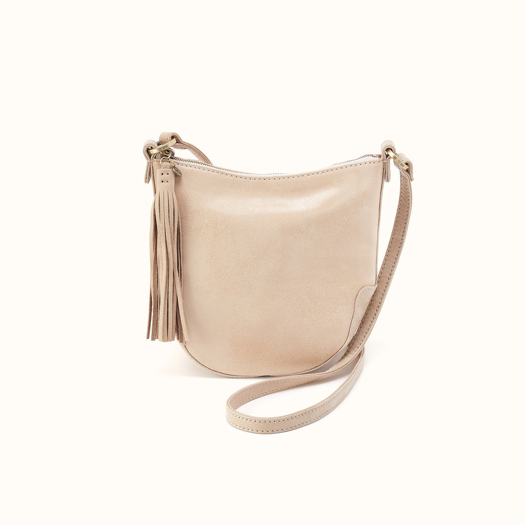 Lexi Crossbody in Buffed Leather - Frosted Pearl – HOBO