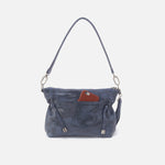 Kori Crossbody in Buffed Leather - Indigo Sky