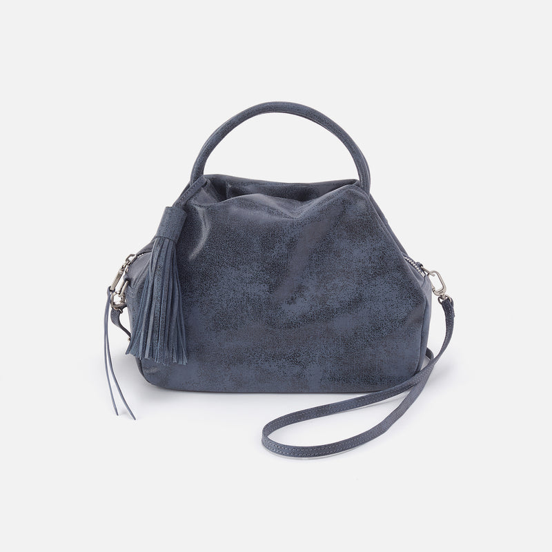 Darling Small Satchel in Buffed Leather - Indigo Sky