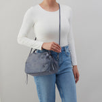 Darling Small Satchel in Buffed Leather - Indigo Sky