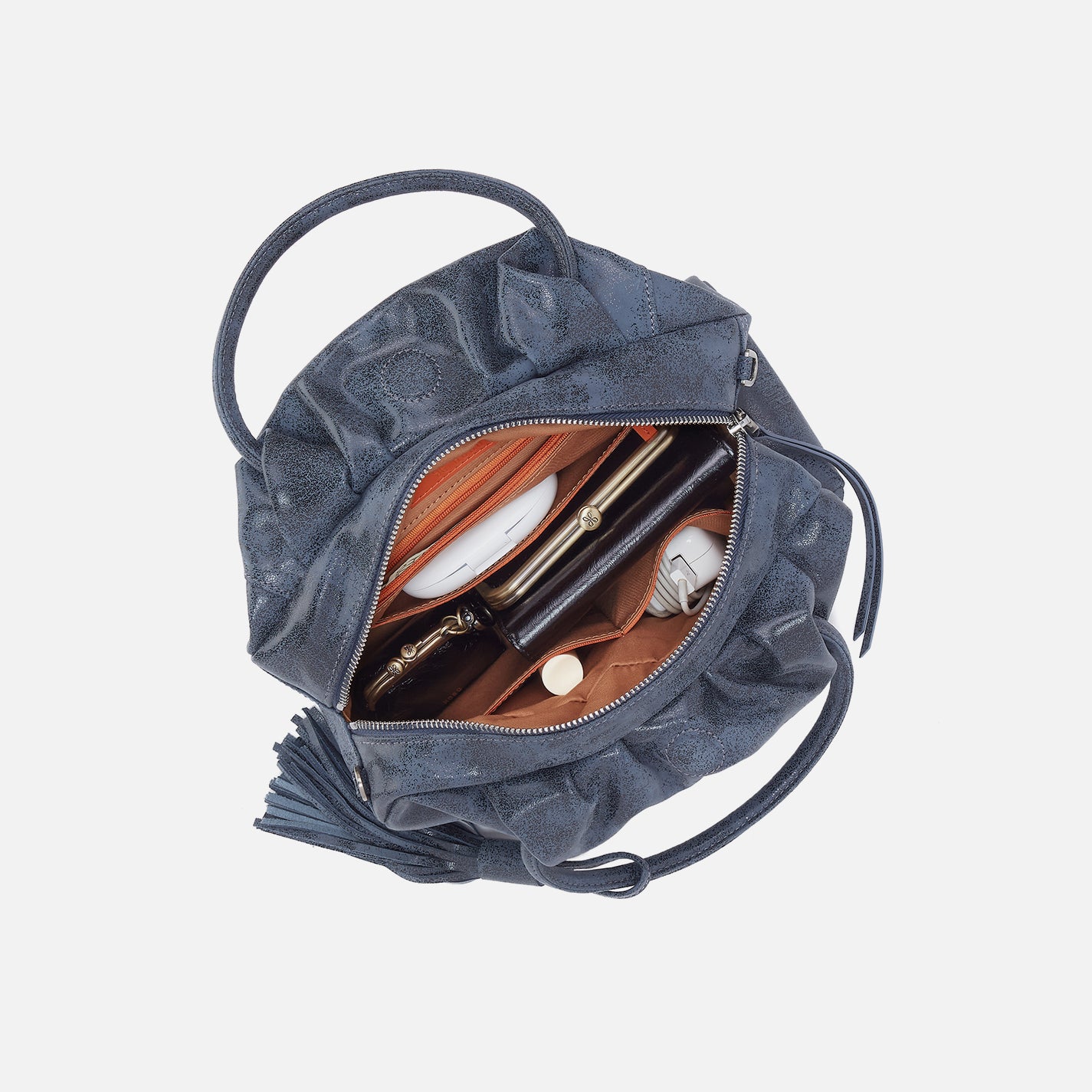 (取寄) ホーボー レディース ダーリン スモール サッチェル HOBO women Darling Small Satchel Indigo Sky Darling Small Satchel in Buffed Leather - Indigo Sky – HOBO