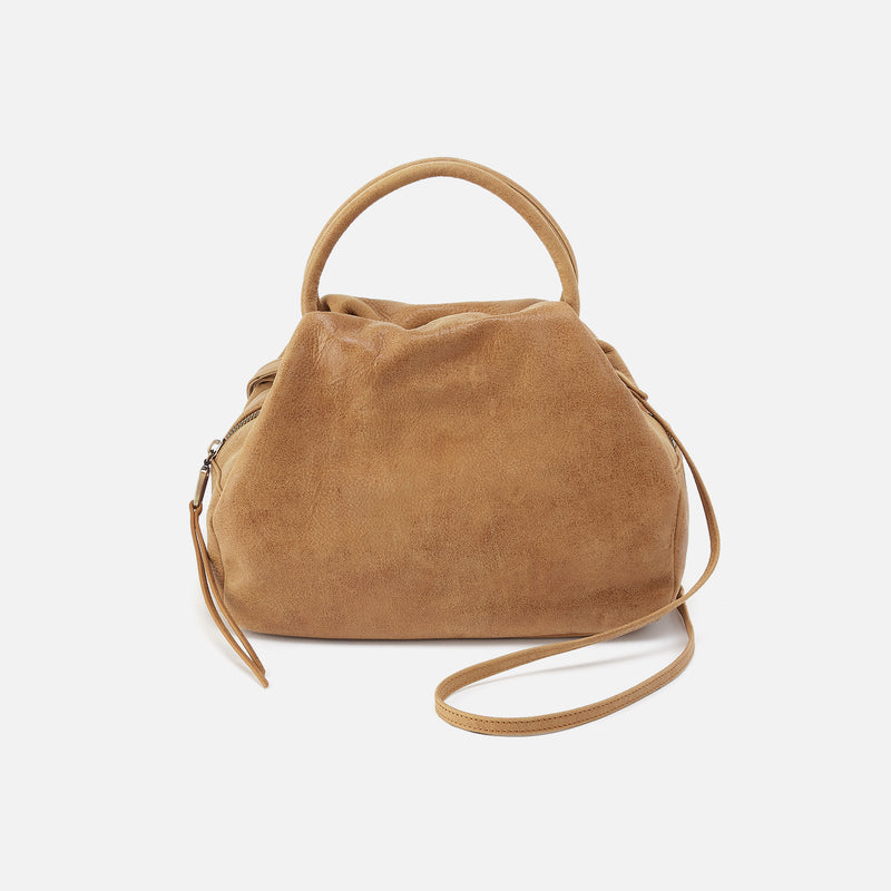 Darling Small Satchel In Buffed Leather - Whiskey