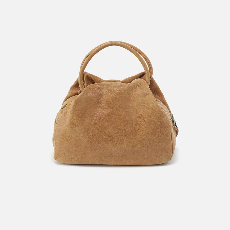 Darling Small Satchel In Buffed Leather - Whiskey