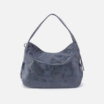 Kori Hobo in Buffed Leather - Indigo Sky
