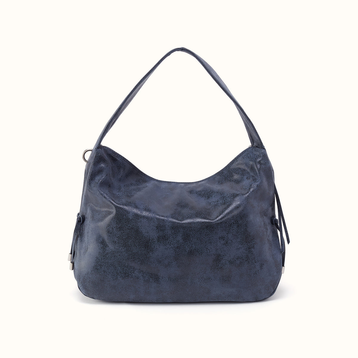 Kori Hobo in Buffed Leather - Indigo Sky