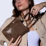 Tennessee Mini Bag In Buffed Leather - Mocha
