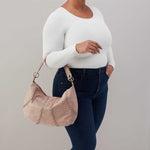 Opal Shoulder in Buffed Leather - Hazel