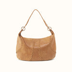 Opal Shoulder In Buffed Leather - Whiskey